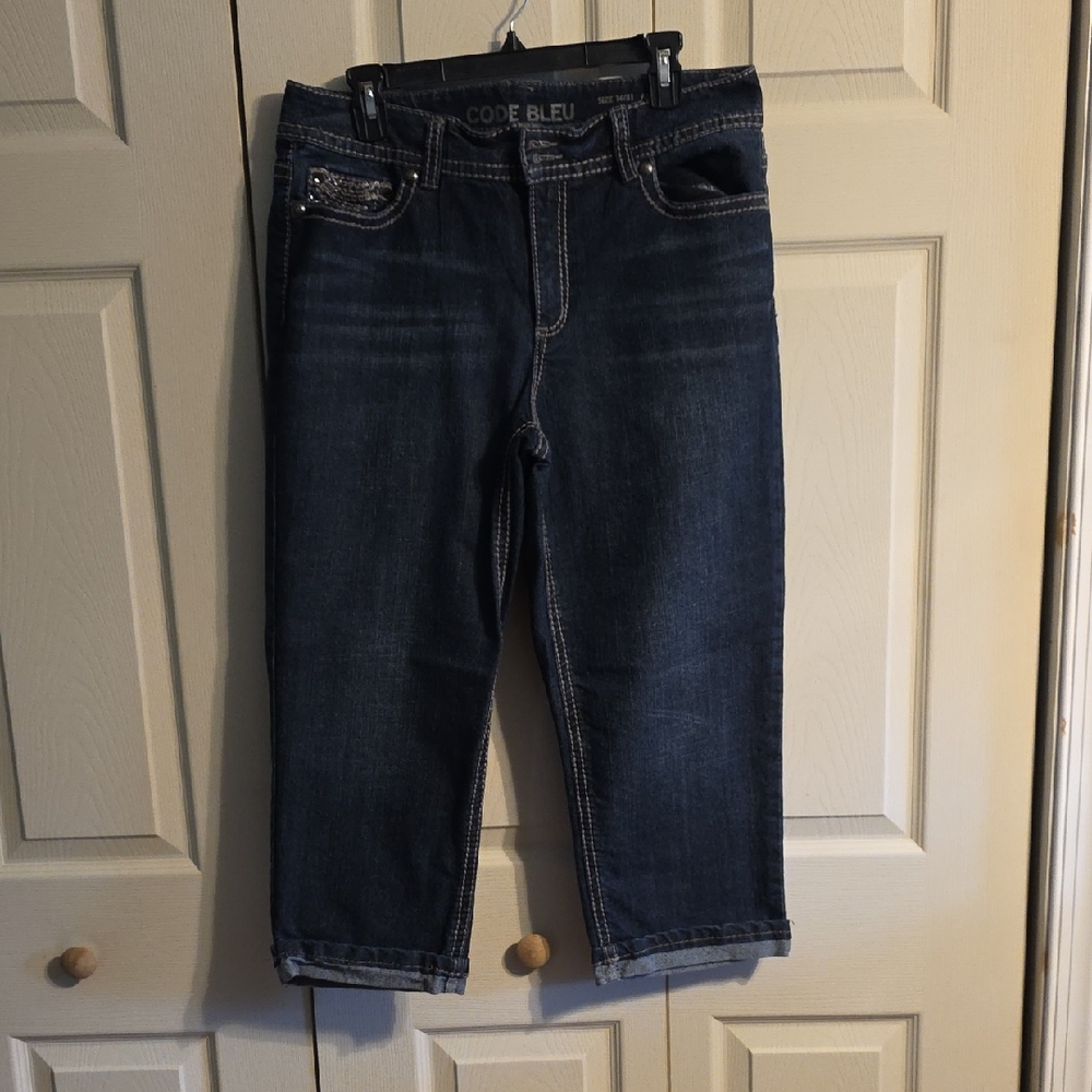 Code Bleu Indigo Denim Capris